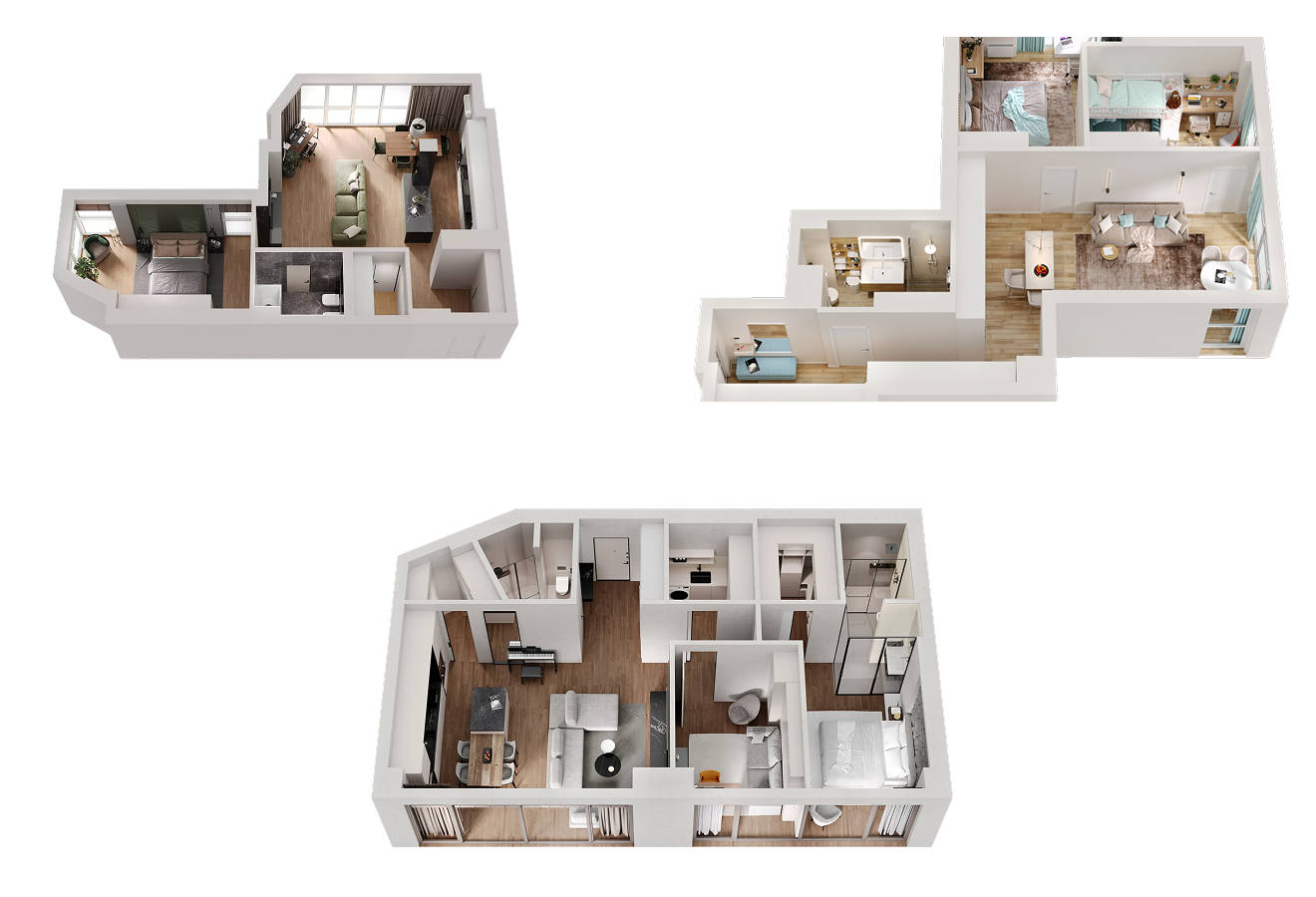 3D Floor Plan Rendering Services | Fortes Vision Studio